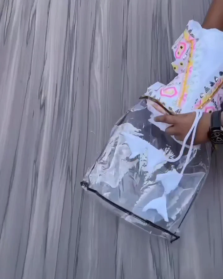 Impressive White Color Embroidery With Sequence Work Gown - Image 3